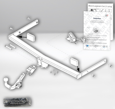 Anhängelasterhöhung Skoda Octavia, Typ 1Z ab Baujahr 02.2004 auf bis zu 1.900 kg (Abnehmbar)