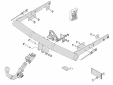 Anhängelasterhöhung Ford S-Max I, Typ WA6 ab Baujahr 05.2006 bis 12.2014 auf bis zu 2.450 kg