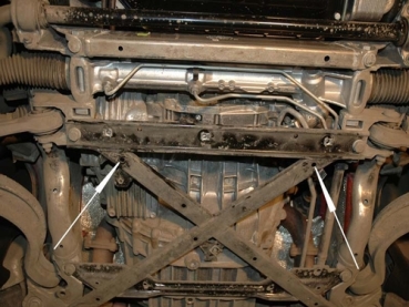 Unterfahrschutz Audi A4, Typ 8K/B8, Motor 1.8/2.0 TFSI 2+4 WD ab Baujahr 11.2007 - 11.2011