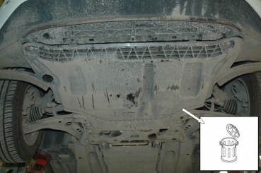 Unterfahrschutz VW Caddy V, Typ SK, Motor alle ab Baujahr 09.2020 -