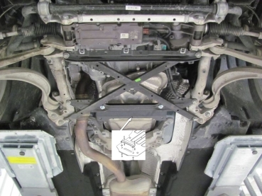 Unterfahrschutz Audi Q5, Typ 8R, Motor 2.0 TFSI AT (DSG) ab Baujahr 11.2008 - 05.2017
