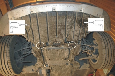 Unterfahrschutz BMW X1, Typ E84, Motor 1.8/2.0/2.0 TD ab Baujahr 03.2009 - 06.2015