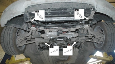 Unterfahrschutz BMW 1er, Typ F20/F21, Motor 1.6 ab Baujahr 11.2010 -