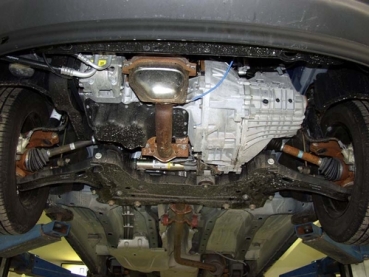 Unterfahrschutz Ford Connect Tourneo/Transit, Typ P, Motor 1.6/1.8/1.8D/2.0 ab Baujahr 06.2002 -