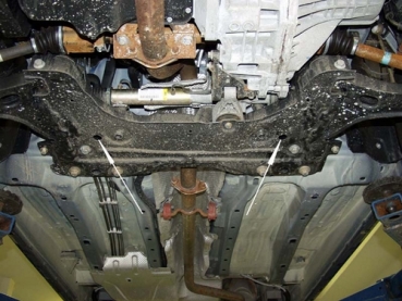 Unterfahrschutz Ford Connect Tourneo/Transit, Typ P, Motor 1.6/1.8/1.8D/2.0 ab Baujahr 06.2002 -