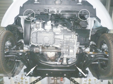 Unterfahrschutz Ford Fiesta VI, Typ JA8/JA (-LPG), Motor 1.6 ab Baujahr 01.2013 - 12.2016