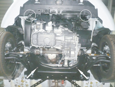 Unterfahrschutz Ford Fiesta VI ST, Typ JA8/JA (-LPG), Motor 1.6 ST ab Baujahr 01.2013 - 12.2016