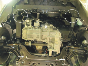Unterfahrschutz Ford Fiesta VI ST, Typ JA8/JA (-LPG), Motor 1.6 ST ab Baujahr 01.2013 - 12.2016