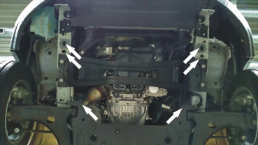 Unterfahrschutz Ford Transit Frontantrieb/Heckantrieb/4x4, Motor 2.0 TDCi/2.2 TDCi ab Baujahr 08.2013 - 2018