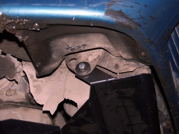 Unterfahrschutz Hyundai Pony/Excel, Typ X-2, Motor 1.3/1.5 ab Baujahr 01.1990 - 01.1995