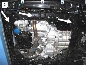 Unterfahrschutz Hyundai Santa Fé II, Typ CM, Motor alle ab Baujahr 03.2006 - 08.2012