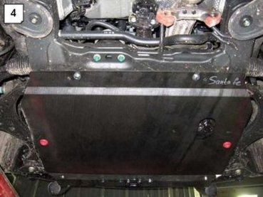 Unterfahrschutz Hyundai Santa Fé II, Typ CM, Motor alle ab Baujahr 03.2006 - 08.2012