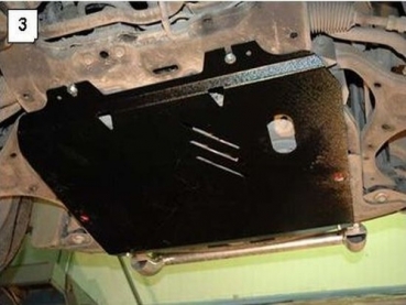 Unterfahrschutz Hyundai Santa Fé II (Montage über Serienabdeckung), Typ CM, Motor alle ab Baujahr 03.2006 - 08.2012