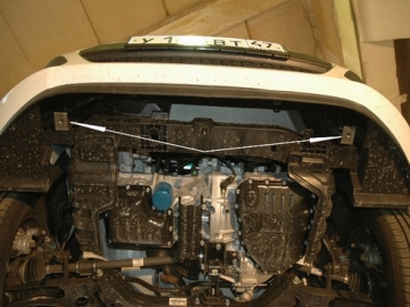 Unterfahrschutz KIA Picanto, Typ BA, Motor 1.0/1.1/1.1D ab Baujahr 01.2008 -