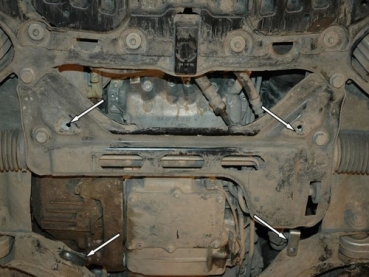 Unterfahrschutz Mercedes Benz GLK, Typ 204X, Motor alle ab Baujahr 06.2008 - 2012