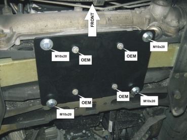Unterfahrschutz Mercedes Benz Sprinter, Typ 906, Motor 2.2 TD/3.0 V6 (für 4x4 Modelle) ab Baujahr 06.2006 -