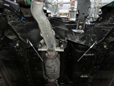 Unterfahrschutz Mitsubishi Outlander I, Typ CU, Motor 2.0/2.0 (4WD)/2.0T (04.2004 -)/2.4 (4WD) ab Baujahr 05.2003 - 10.2006