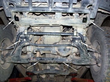 Unterfahrschutz Mitsubishi L200, Typ K6/K7, Motor alle ab Baujahr 06.1996 - 12.2007