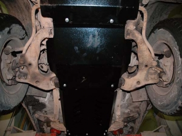 Unterfahrschutz Mitsubishi Pajero I, Typ L04/L14, Motor 2.3 TD/2.5 TD/2.6/3.0 V6 ab Baujahr 04.1982 - 12.1991