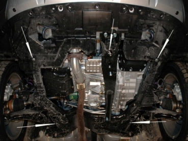 Unterfahrschutz Mitsubishi Outlander II, Typ CW, Motor 2.0 TD ab Baujahr 11.2006 - 11.2012