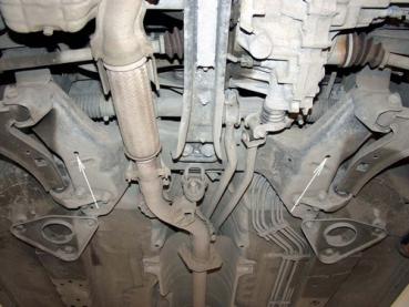 Unterfahrschutz Nissan Bluebird Sylphy, Typ G10, Motor 1.5/1.6/1.8/2.0 ab Baujahr 2000 - 2005
