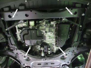 Unterfahrschutz Nissan Qashqai II, Typ J11, Motor alle ab Baujahr 11.2013 -