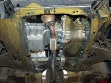 Unterfahrschutz Opel Corsa C (befestigt mit Montagesatz), Typ C, Motor 1.0/1.2/1.4 ab Baujahr 09.2000 - 07.2006