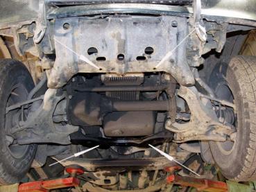 Unterfahrschutz Opel Frontera A, Typ UT2/4, Motor 2.0i/2.2i/2.5 TD/2.8 TD ab Baujahr 03.1992 - 10.1998
