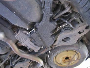 Unterfahrschutz Peugeot 4007, Typ V*, Motor 2.2 HDI ab Baujahr 02.2007 -