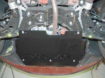 Unterfahrschutz Skoda Fabia I, Typ 6Y (nur für Fahrzeuge mit werkseitiger Quertraverse), Motor 1.4 V8/1.9 SDI (60 PS/68 PS) ab Baujahr 08.1999 - 03.2008