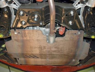 Unterfahrschutz Skoda Fabia I, Typ 6Y (nur für Fahrzeuge mit werkseitiger Quertraverse), Motor 1.2 V12 ab Baujahr 08.1999 - 03.2008