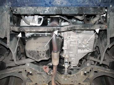 Unterfahrschutz Skoda Roomster (gebaut in der Ukraine), Typ 5J, Motor 1.2/1.4 ab Baujahr 03.2006 -