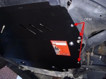 Unterfahrschutz Skoda Yeti 2WD+4WD, Typ 5L, Motor alle ab Baujahr 05.2009 - (auch für Standheizung/nur Alu-Vorderachsträger)