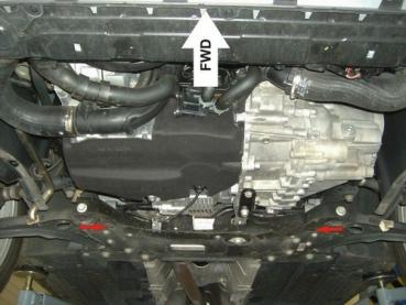 Unterfahrschutz Skoda Superb, Typ 3T, Motor 1.8/2.0/2.0 TD ab Baujahr 03.2008 - 2019 (ohne Standheizung)