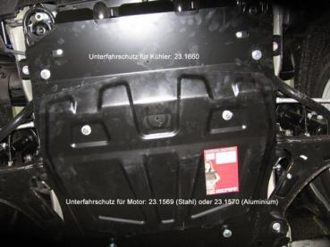 Unterfahrschutz Suzuki Grand Vitara II (Kompatibel mit Frontbügel), Typ JT, Motor alle ab Baujahr 04.2005 -