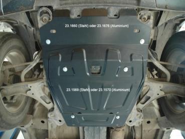 Unterfahrschutz Suzuki Grand Vitara II (Kompatibel mit Frontbügel), Typ JT, Motor alle ab Baujahr 04.2005 -