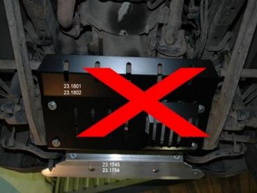 Unterfahrschutz Suzuki Jimny, Typ FJ, Motor 1.3 (4WD)/1.5 D ab Baujahr 2003 - (nicht mit Lenkungsdämpfer und EU-Personenschutzbügel montierbar)