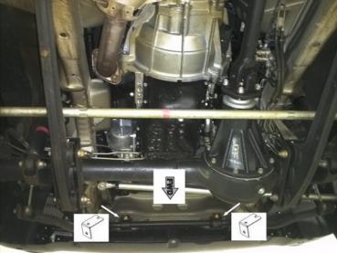 Unterfahrschutz Suzuki Jimny, Typ FJ, Motor 1.3 (4WD)/1.5 D ab Baujahr 2003 - (nicht mit Lenkungsdämpfer und EU-Personenschutzbügel montierbar)