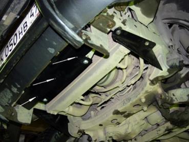 Unterfahrschutz Toyota Land Cruiser 100 Einzelradaufhängung, Typ J10, Motor alle ab Baujahr 01.1998 - 08.2007