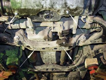 Unterfahrschutz Toyota Land Cruiser 120/Prado, Typ J12, Motor 3.0 TD ab Baujahr 09.2002 - 07.2009