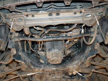 Unterfahrschutz Lexus IS 200 I, Typ JCE1/GXE1, Motor 2.0 ab Baujahr 04.1999 - 07.2005