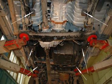 Unterfahrschutz Toyota Land Cruiser 75/78, Typ J7, Motor 4.2 D ab Baujahr 2007 -