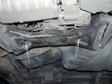 Unterfahrschutz VW T4/Caravelle, Typ 70X/7D, Motor alle, Baujahr 07.1990 - 04.2003