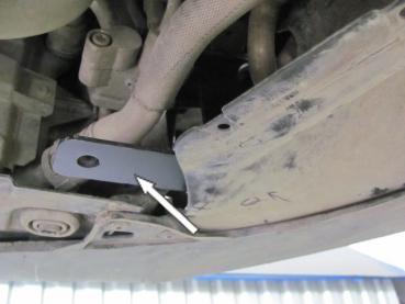 Unterfahrschutz VW Caddy III/Maxi/4motion, Typ 2K/2KN/2C, Motor 1.2 ab Baujahr 03.2004 - (für Standheizung)
