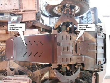 Unterfahrschutz Isuzu D-Max, Typ ATFR/ATFS, Motor 1.9 TD/2.5 CRDI ab Baujahr 06.2012 - (mit werkseitigem Unterfahrschutz für Motor)