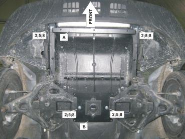 Unterfahrschutz Iveco Daily VI, Motor 2.3 ab Baujahr 03.2014 -