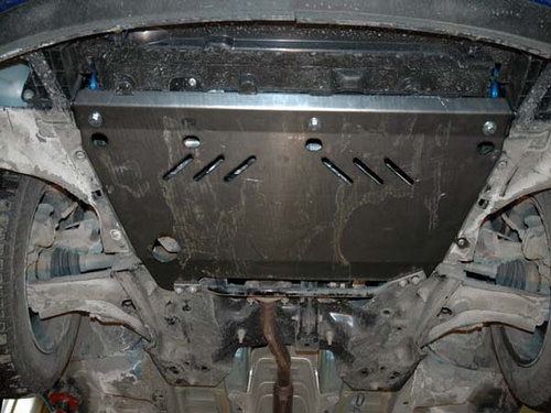 mad Vertrieb Bense - Unterfahrschutz, Unterbodenschutz Peugeot 207, Typ W*,  Motor alle ab Baujahr 02.2006 - (Motor + Getriebe/Stahl 2 mm)
