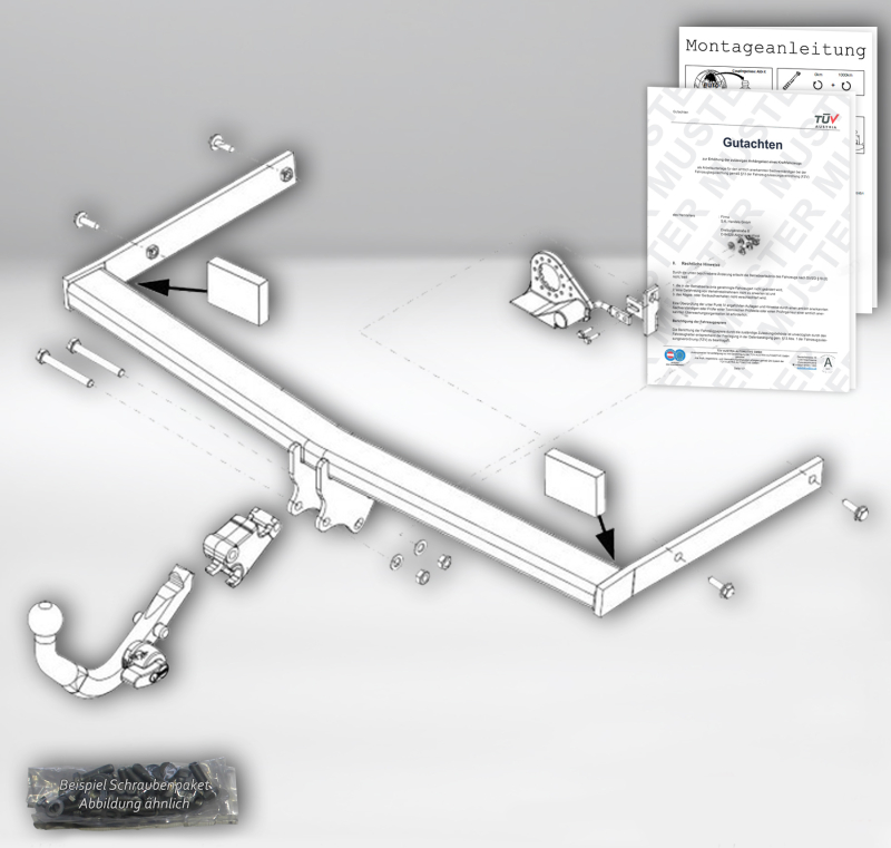 Anhängelasterhöhung Skoda Octavia, Typ 1Z ab Baujahr 02.2004 auf bis zu 1.900 kg (Abnehmbar)
