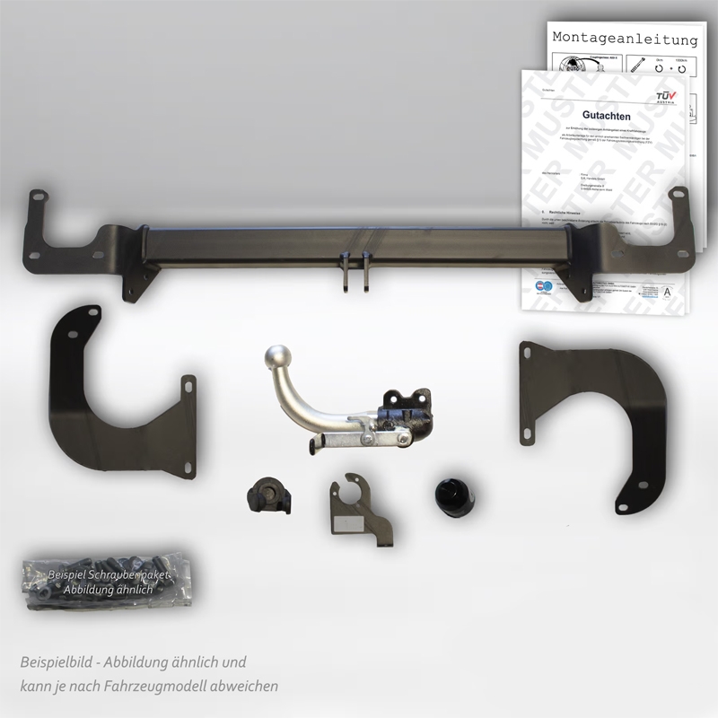 Anhängelasterhöhung Toyota Proace Kasten/Bus, Typ V ab Baujahr 02.2016 auf bis zu 3.000 kg (Abnehmbar)