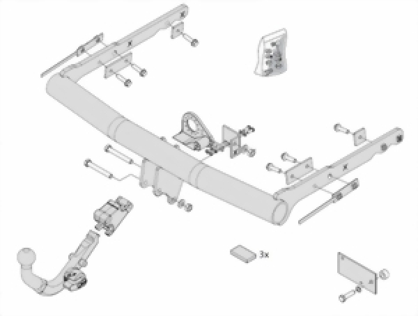 Anhängelasterhöhung Ford S-Max I, Typ WA6 ab Baujahr 05.2006 bis 12.2014 auf bis zu 2.450 kg